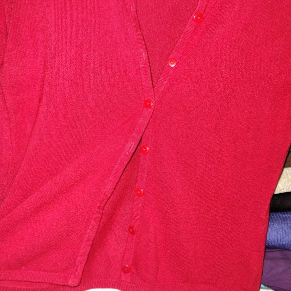 Jamie Scott red cardigan Medium - Picture 6 of 7